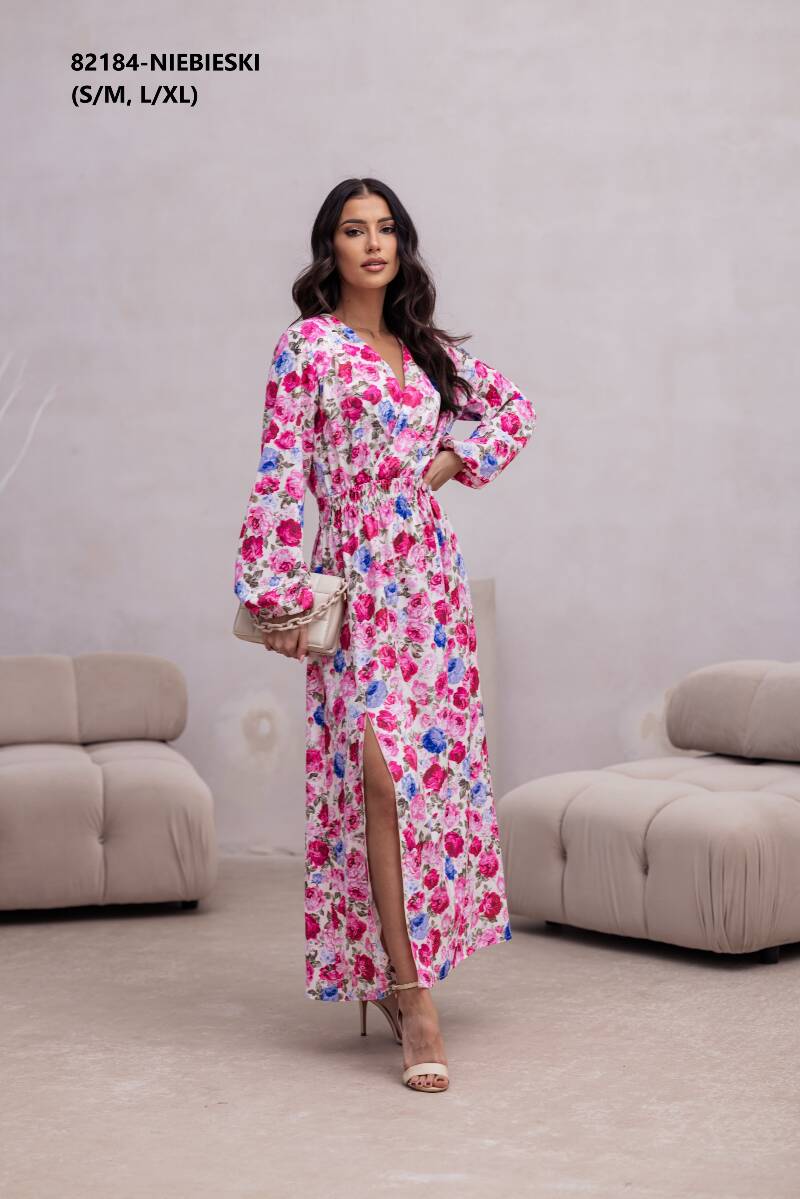 Sukienki damskie (Polska produkt) Roz S/M-L/XL Paczka 5 szt /1 Kolor